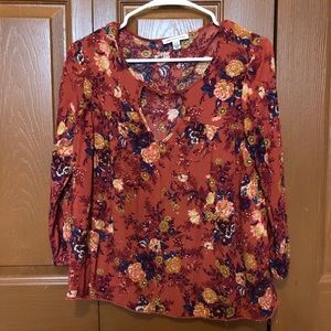 American eagle keyhole blouse